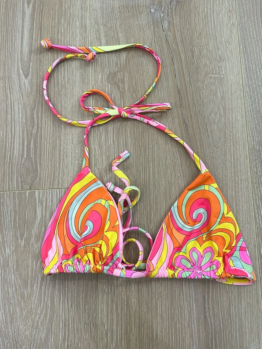 Frankie’s Bikinis Floral Bikini Set Size Extra Small Top and Small Bottom